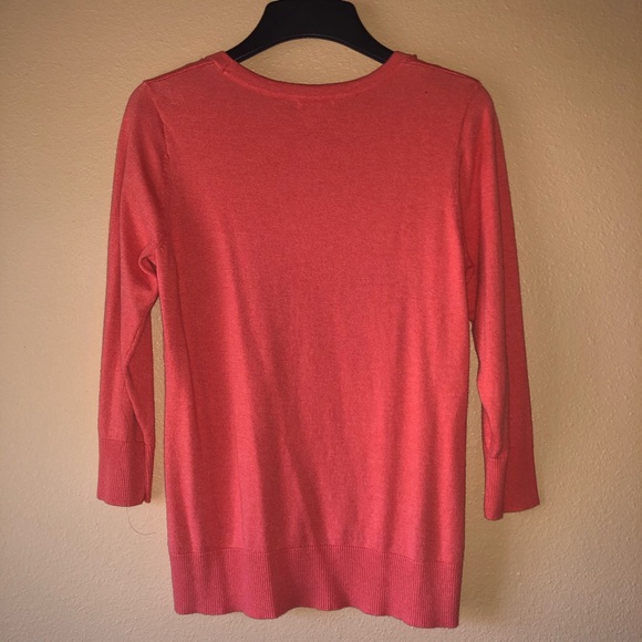 Orange 3/4 sleeve sweater - Picture 2 of 4